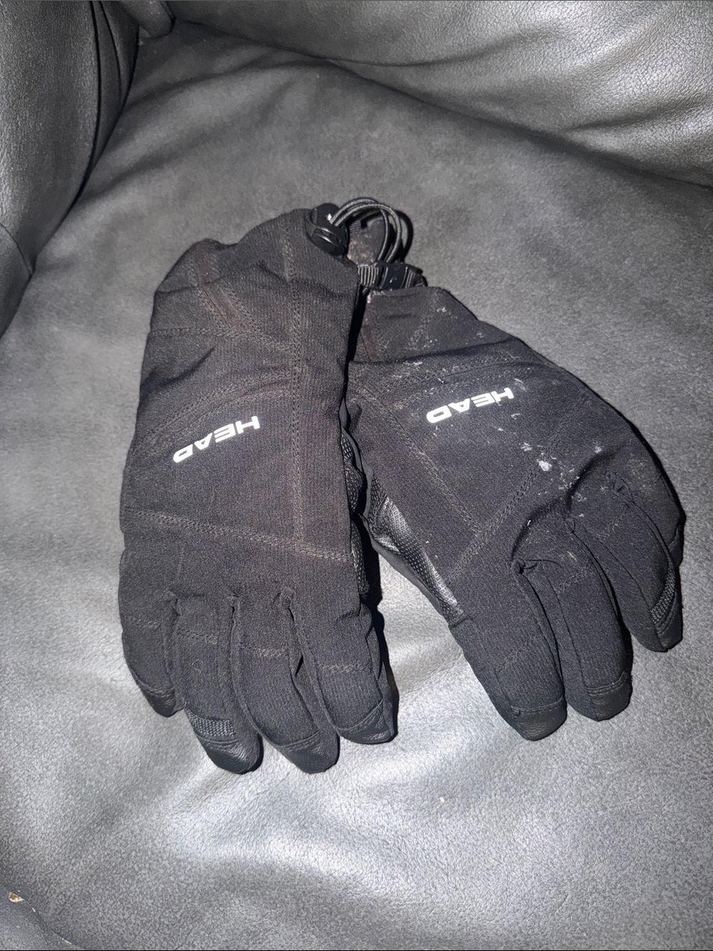 XS sized ski snow Head Black Men's Cold-Weather Gloves with Logo